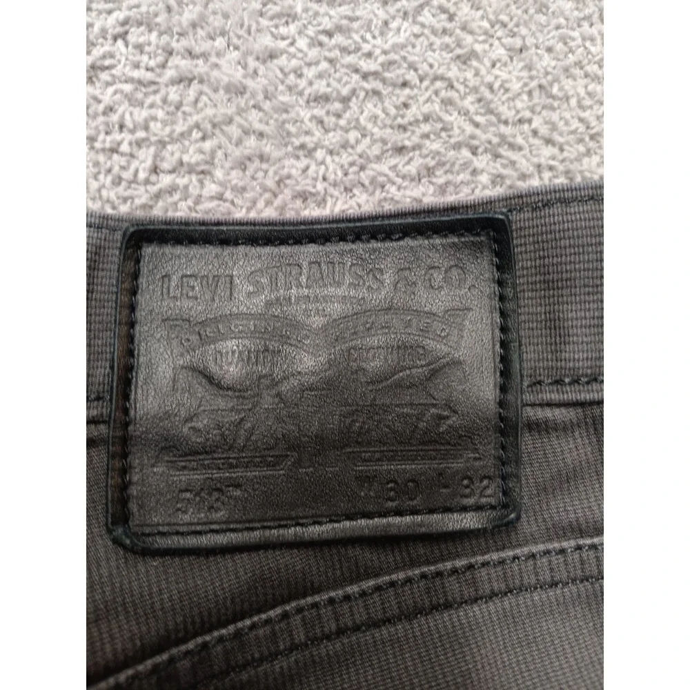 Levi's 513 Slim Straight Men's 30x32 Charcoal Gray Denim Jeans 100% Cotton